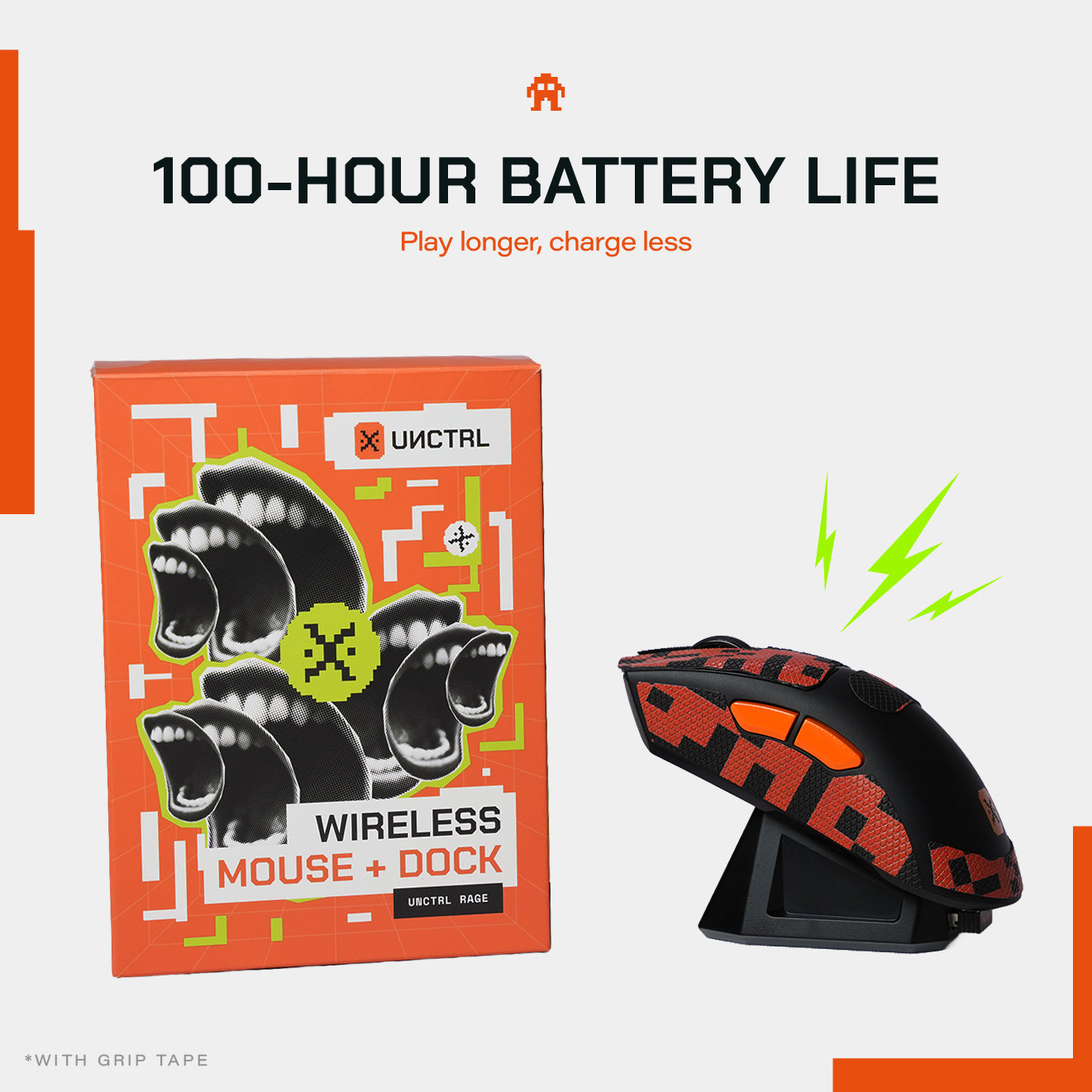 UNCTRL RAGE Wireless Mouse + Dock