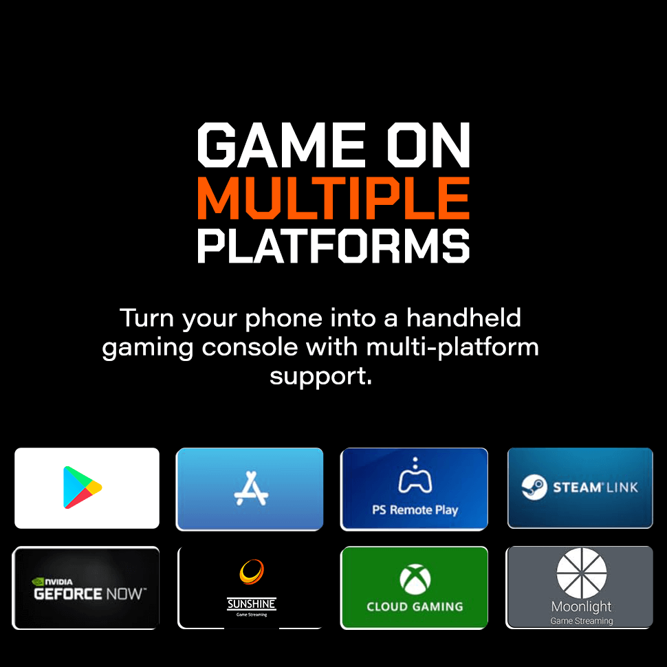 Image showcasing gaming on multiple platforms with Type-C mobile gaming controller support.