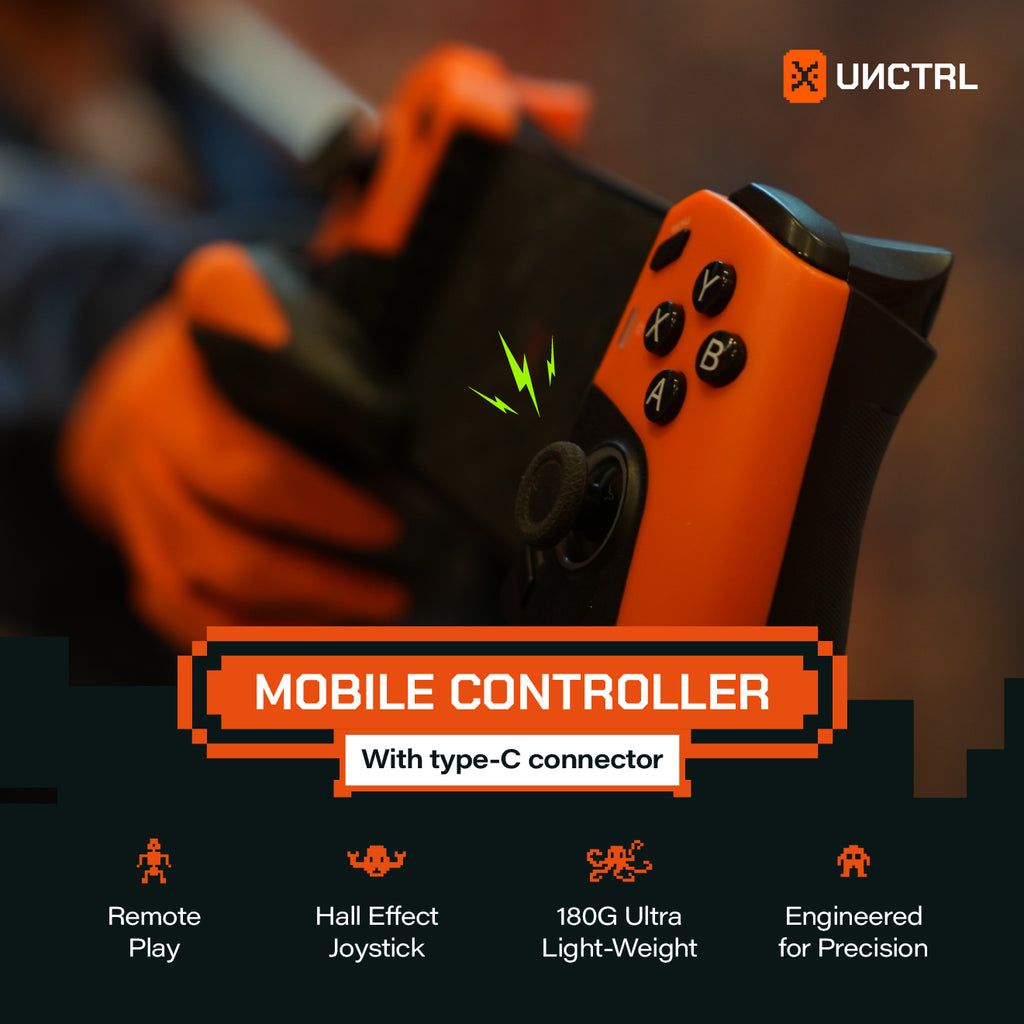 UNCTRL RAGE Type-C Mobile Gaming Controller